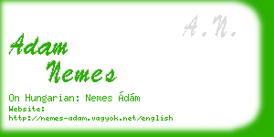 adam nemes business card