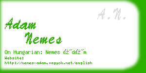 adam nemes business card
